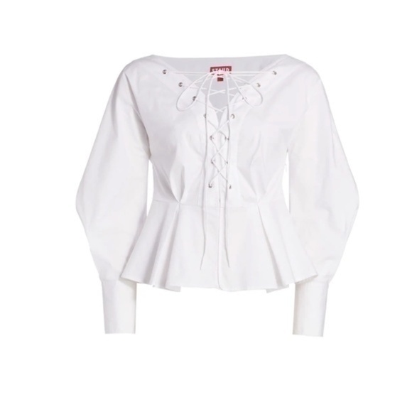 STAUD Tops - STAUD Monroe Lace-Up Top Size 10